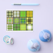 Tartan Tea Bag Tiles - Origami Folding Flyer (Einzeln)