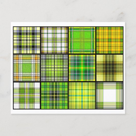 Tartan Tea Bag Tiles - Origami Folding Flyer (Vorne)