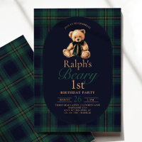 Tartan-Teddybär 1. Geburtstag