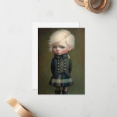 Tartan Tidings: Schottisches Hochland Mitteilungskarte (Vorderseite/Rückseite Beispiel)