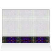Tartan-Tischnummerkarte - Farquarson (Innenansicht Horizontal (Oben))