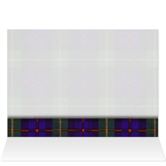 Tartan-Tischnummerkarte - Farquarson (Innenansicht Horizontal (Oben))