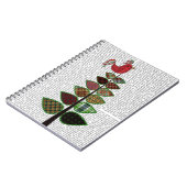 Tartan Tree Illustration Notizblock (Linke Seite)