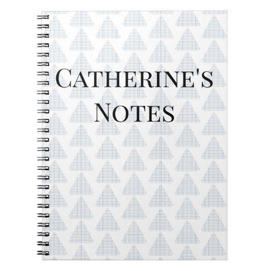 Tartan Triangle Blue Notizblock (Vorderseite)