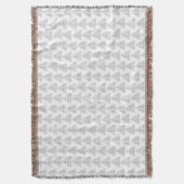 Tartan Triangle Gray Decke (Vorderseite Vertikal)