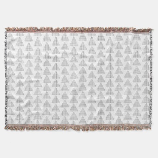 Tartan Triangle Gray Decke (Vorderseite)