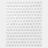 Tartan Triangle Gray Fleecedecke (Vorderseite)