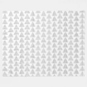Tartan Triangle Gray Fleecedecke (Vorderseite (Horizontal))