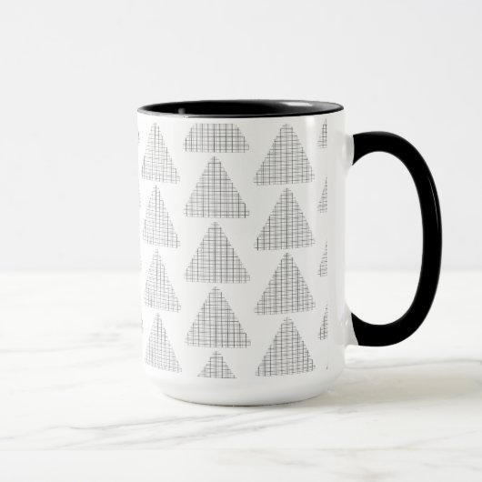 Tartan Triangle Gray Tasse (Rechts)