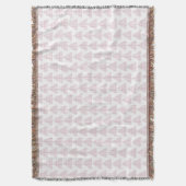 Tartan Triangle Pink Decke (Vorderseite Vertikal)