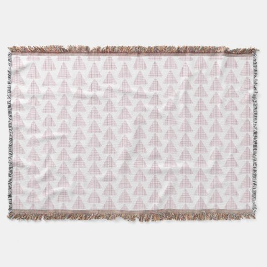 Tartan Triangle Pink Decke (Vorderseite)