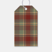 Tartan-Trim-Christmas-Einzelbild-Vorlage ID1141A Geschenkanhänger (Rückseite)