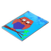 Tartan und Herz Owl Notizblock (Linke Seite)