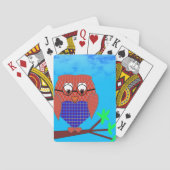 Tartan und Herz Owl Spielkarten (Rückseite)