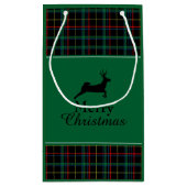 Tartan und Reindeer Weihnachten Kleine Geschenktüte (Rückseite)