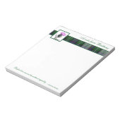 Tartan und Thistle Notepad mit schottischem Prover Notizblock (Rotiert)