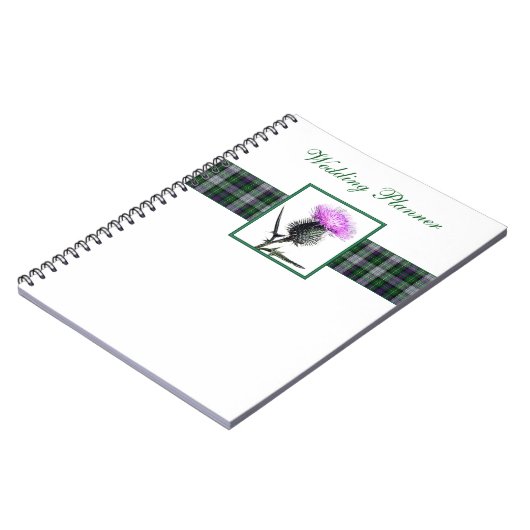 Tartan und Thistle Wedding Planner Notebook Notizblock (Linke Seite)