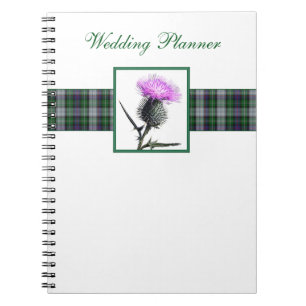 Tartan und Thistle Wedding Planner Notebook Notizblock