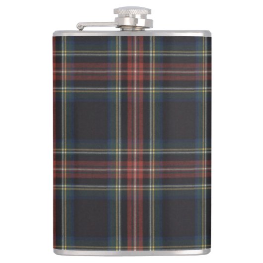 Tartan Vinyl Wrapped Flask, 8 oz. Flachmann (Vorderseite)