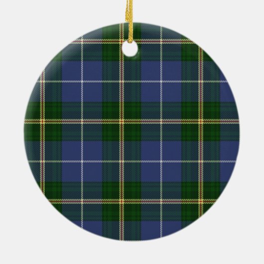 Tartan von Nova Scotia Keramik Ornament (Hinten)