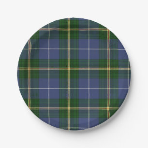 Tartan von Nova Scotia Pappteller