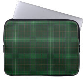 Tartan Walsh Green Muster geprüft Laptopschutzhülle (Vorderseite)