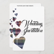 Tartan Wedding Einladung