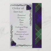 Tartan Wedding Program - Campbell of Argyll Programm (Rückseite)