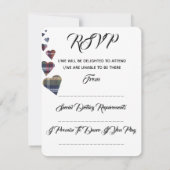 Tartan Wedding RSVP (Rückseite)