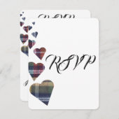 Tartan Wedding RSVP (Vorne/Hinten)