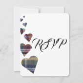 Tartan Wedding RSVP (Vorderseite)