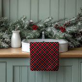 Tartan Welcome Towels Red Black Gift for Nesting Badhandtuch Set