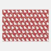 Tartan Westie Geschenkpapier (Vorderseite)