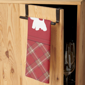 Tartan Westie Liebhaber Geschirrtuch