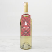 Tartan Wine Tag Flaschenanhänger (Auf Flasche)