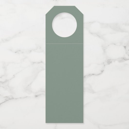 Tartan Wine Tag Flaschenanhänger (Rückseite)