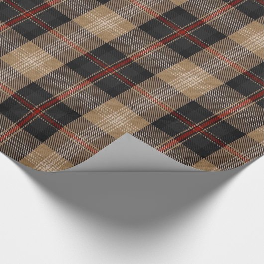 Tartan-Wrapping-Papier Geschenkpapier (Ecke)