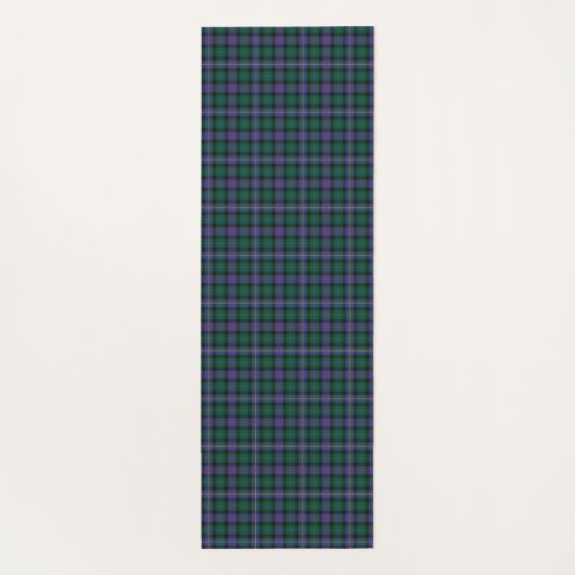 Tartan Yoga Mat mit/außerhalb Ihrer Initial(en) od Yogamatte (Rückseite)
