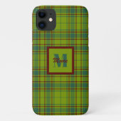 Tartan - Zwei Tone Green und Russet Red Phone Case (Rückseite)