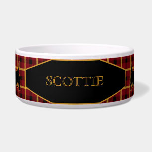 Tartankarierte schottische Terrier/Scotties Napf
