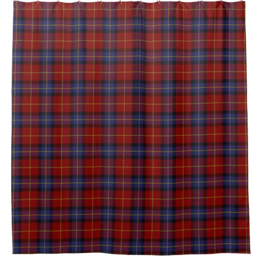 Tartanmuster Duschvorhang (Vorderseite)