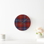 Tartanmuster Runde Wanduhr (Zuhause)