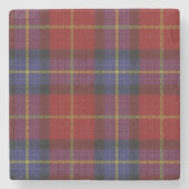 Tartanmuster Steinuntersetzer (Vorderseite)