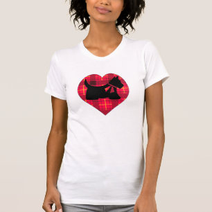 Tartanscottie-Hundespitze T-Shirt