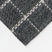 Tartanstruktur Fleecedecke (Ecke)