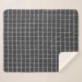 Tartanstruktur Sherpadecke (Vorderseite (Horizontal))