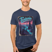 Tartaria Mud Flood Cyberpunk Vintag Tri-Blend Shirt (Vorderseite)