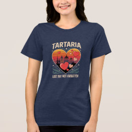 Tartaria Valentine T-Shirt Vergessene Geschichte L Tri-Blend Shirt