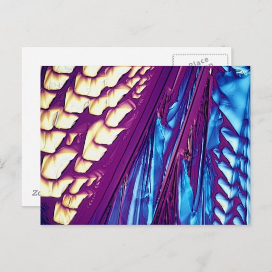 Tartaric-Säurekristalle Postkarte (Vorne/Hinten)