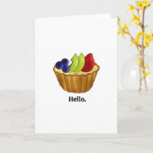 Tarte aux Frucht Tart Pie Französisch Konditorei Karte (Gelbe Blume)